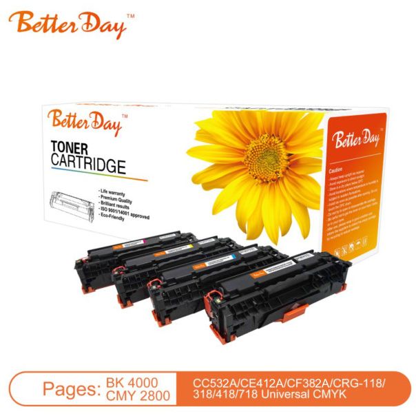 Toner BetterDay * CC532A, CE412A, CF382A (304A, 305A, 312A) zam. kaseta za HP Yellow 2.8k - EP3244133