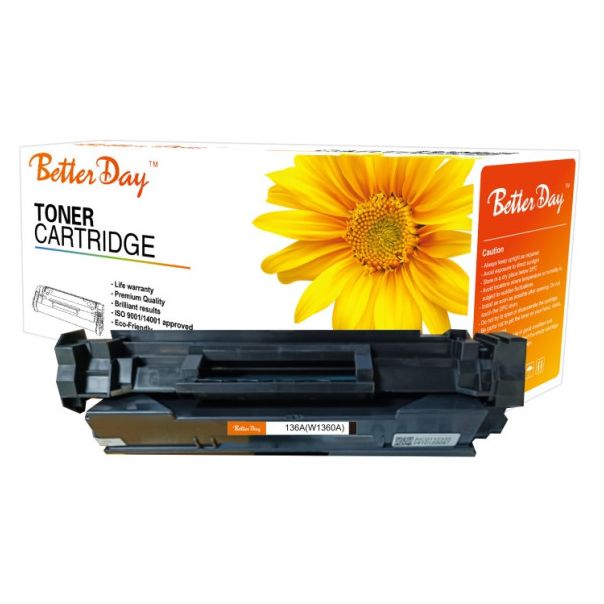 Toner BetterDay 136A, W1360A M211/M236/lbp236 zam. kaseta za HP 1.15k (sa cipom) - EP3244815