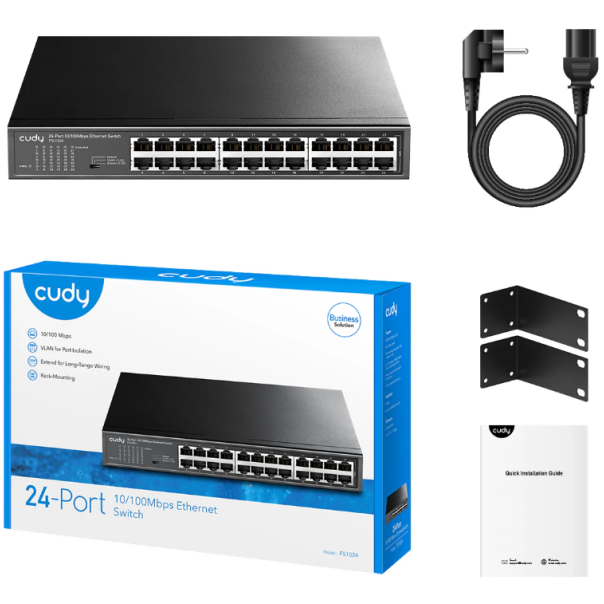 Cudy FS1024 24-Port 10/100 Mbps Ethernet Switch - EP3269349