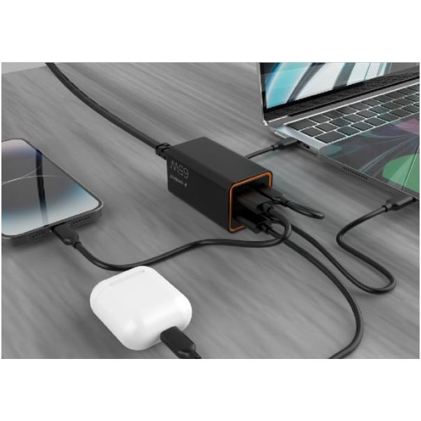 TA-UC-2A2C-PD65-01-BK Gembird 4-port 65W GaN USB PowerDelivery brzi punjac, black - EP3228368