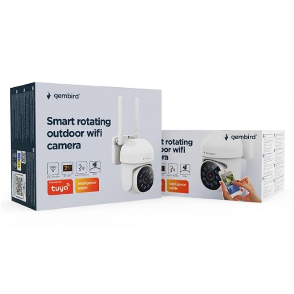 TSL-ODCAM-WRHD-01 Gembird Smart rotating outdoor wifi camera, 2K QHD TUYA - EP3228374