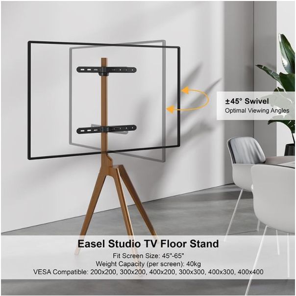 TVS-65S-01 Gembird Podno postolje za TV stativ (okretno) 32-65inc - EP3228380