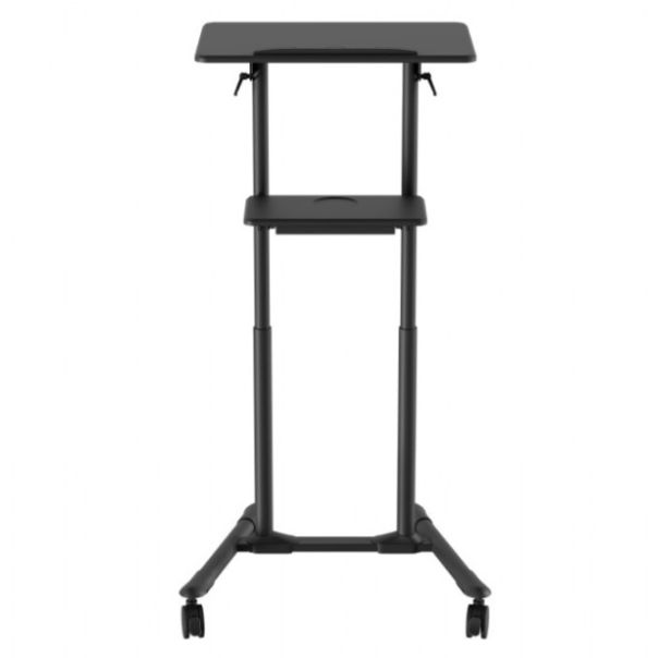 TVS-DESK-01-BK Gembird Mobilni sto sa toèkicima, 1110-1345 mm, crne boje - EP3273684