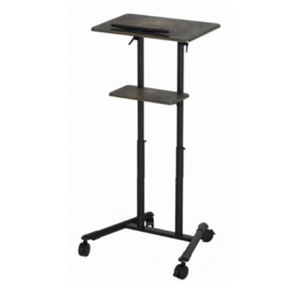 TVS-DESK-01-BK Gembird Mobilni sto sa toèkicima, 1110-1345 mm, crne boje - EP3273684