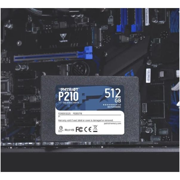 SSD 2.5 SATA3 512GB Patriot P210 520MBs/430MBs P210S512G25 - EP3228530