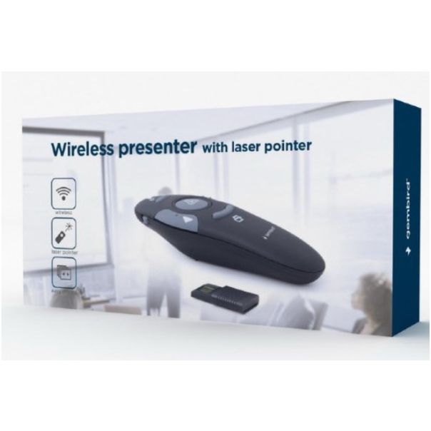 WP-L-11 Gembird Wireless prezenter, laser pointer - EP3228539