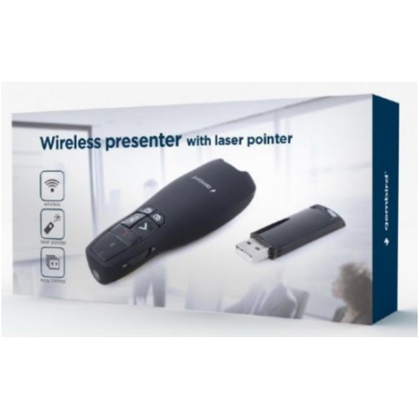 WP-L-12 Gembird Wireless prezenter, laser pointer - EP3228542