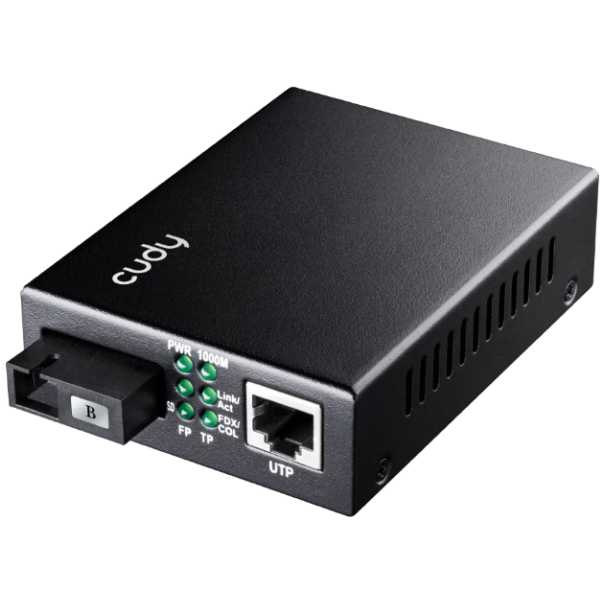 Cudy MC100GSB-40B Gigabit Ethernet Media Converter WDM BiDi, TX1550nm RX1310nm - EP3228557