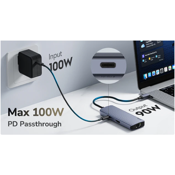Cudy UH606 6-In-1 USB-C Hub with Gigabit Ethernet Port - EP3225727