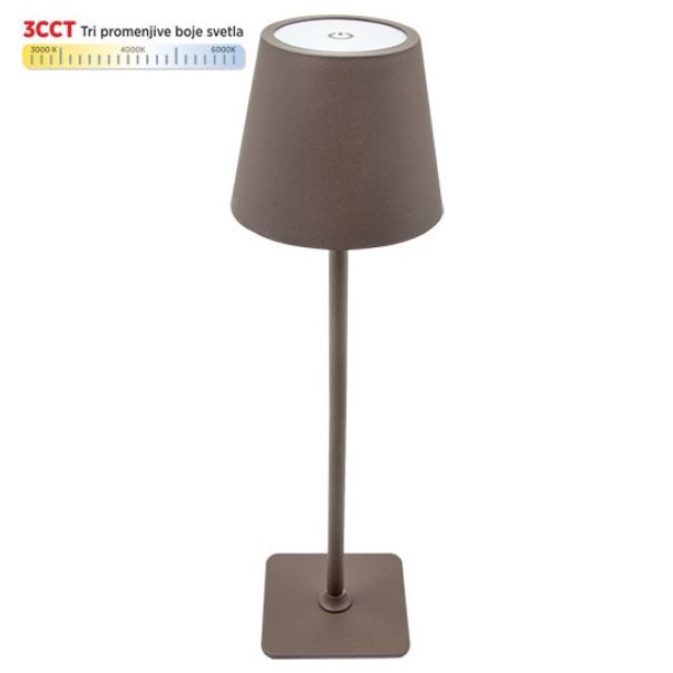 Stona lampa M6002-C BRAON 2W IP20 LED TOUCH dimmable + 3CCT 3000-6000K DC5V LED - EP3236796