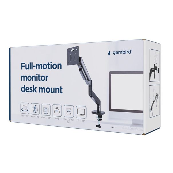 MA-DA1-04 Gembird podesivi drzac za monitor, tilt, 17-32 max.10kg Black - EP3225889