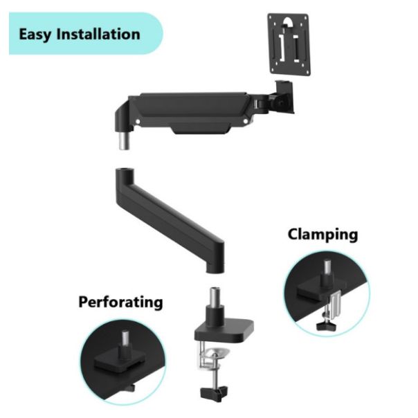 MA-DA1-04 Gembird podesivi drzac za monitor, tilt, 17-32 max.10kg Black - EP3225889