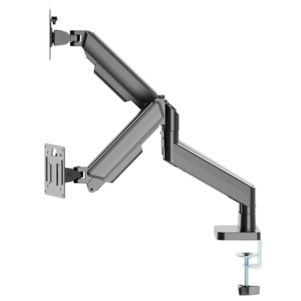 MA-DA2-06 Gembird Podesivi dupli stoni drzac za monitor, tilt, 17-32 max.10kg Black - EP3273986