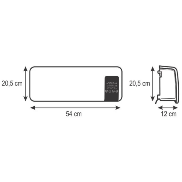 HOME Nazidna PTC keramička grejalica 2000W FKF59201 - EP2964346