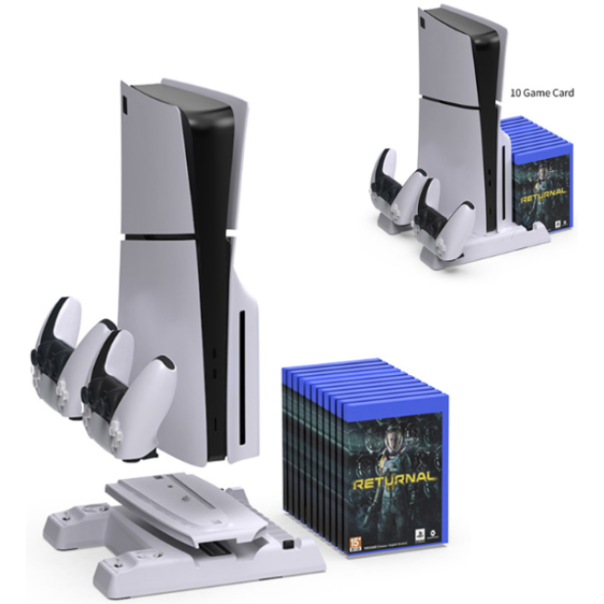 Stalak za PS5/PS5 SLIM DOBE multifunkcionalni TP5-3537B beli - EP3224518