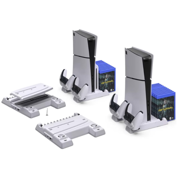 Stalak za PS5/PS5 SLIM DOBE multifunkcionalni TP5-3537B beli - EP3224518