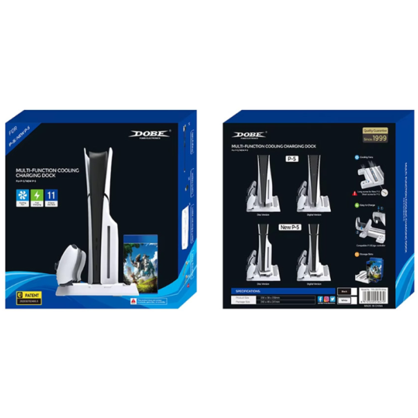 Stalak za PS5/PS5 SLIM DOBE multifunkcionalni TP5-3537B beli - EP3224518