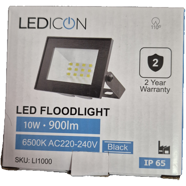 LEDICON LED REFLEKTOR 10W, 900lm, SMD, 6500K, IP65 LI1000 - EP3226762