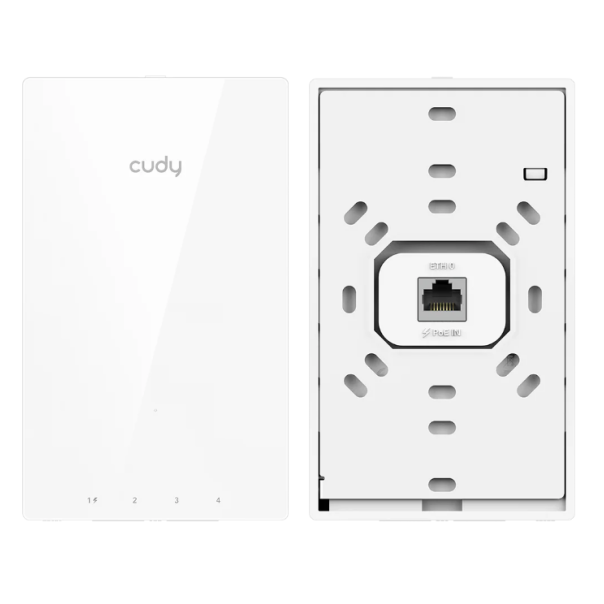 Cudy AP3000 Wall,AX3000 zidna Wi-Fi 6 pristupna tacka,4-Stream Dual-Band ,2402 Mbps + 574 Mbps - EP3226918