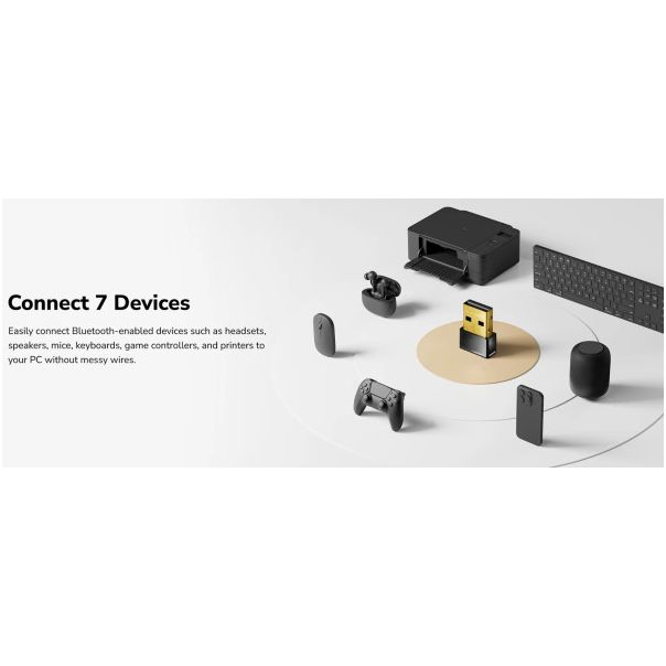 Cudy BU530 Bluetooth 5.3 Nano USB Adapter Win 7/8/8.1/10/11 - EP3269355