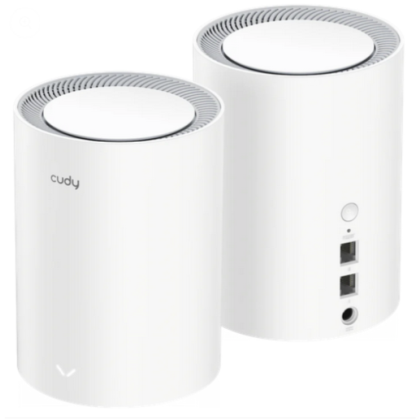 Cudy M3000 2-Pack,AX3000 2.5G Mesh Wi-Fi 6 System White,4-Stream Dual-Band, 2402 Mbps + 574 Mbps - EP3269292