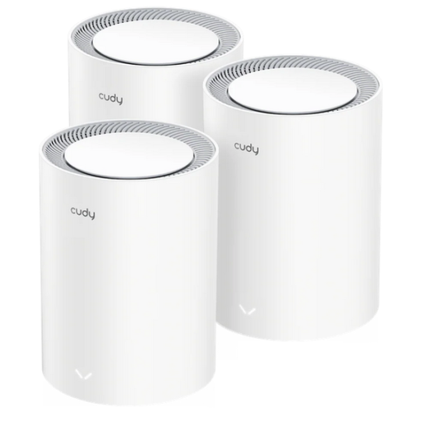 Cudy M3000 3-pack2.0,AX3000 2.5G Mesh Wi-Fi 6 System White, 4-Stream Dual-Band,2402 Mbps + 574 Mbps - EP3269313