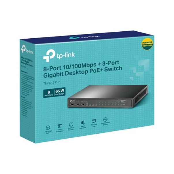 TP-LINK * TL-SL1311P POE SWITCH 8PORTA+2GIG. - EP3224395