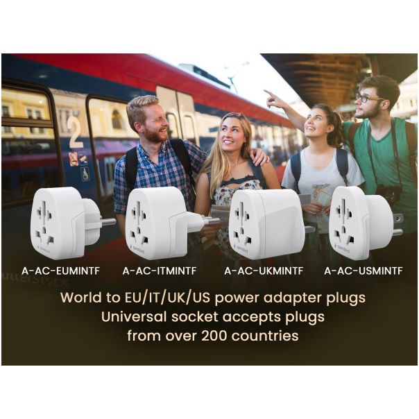 Travel adapter A-AC-EUMINTF Gembird EU suko 10A - EP3225016