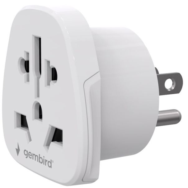 Travel adapter A-AC-USMINTF Gembird US suko 10A - EP3225022