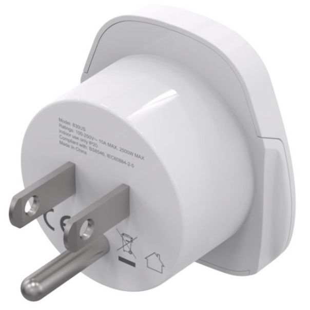 Travel adapter A-AC-USMINTF Gembird US suko 10A - EP3225022