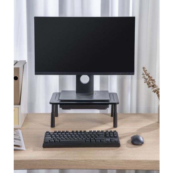 MS-TABLE-D-01 Gembird Podesivo postolje sa fiokom ya monitor 370x235x140mm - EP3225052