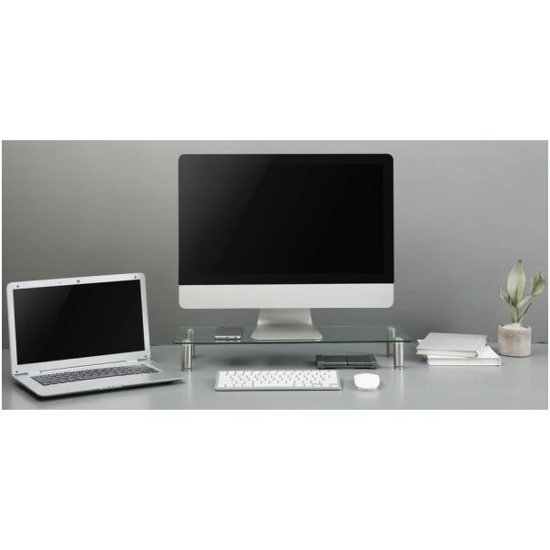 MS-TABLE-GM-01 Gembird postolje za monitor od kaljenog stakla 580x 210 x 90 mm - EP3225073