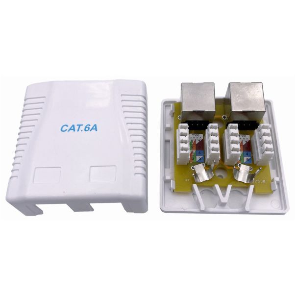 NCAC-2F6A-01 kutija za povrsinsku montazu sa 2 porta CAT6A FTP - EP3273726
