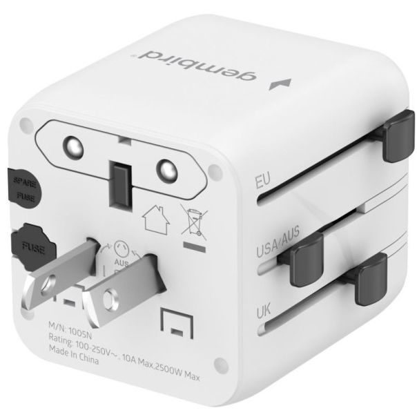 Travel adapter TPA-INT-01-W Gembird Univerzalni - EP3225124