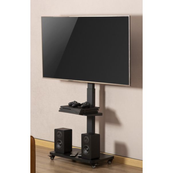 TVS-75S-02 Gembird Mobilni sto sa tockicima, 37-75, crne boje - EP3225145