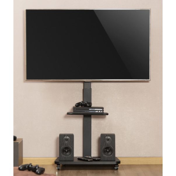 TVS-75S-02 Gembird Mobilni sto sa tockicima, 37-75, crne boje - EP3225145