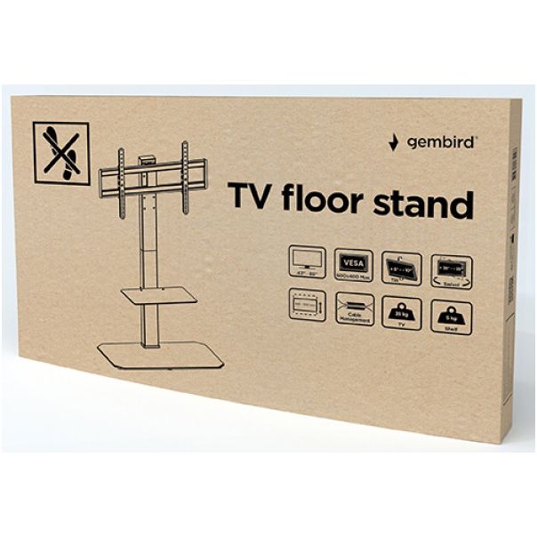 TVS-86ST-01 Gembird Mobilni sto, Vesa, 43-86, crne boje - EP3225163