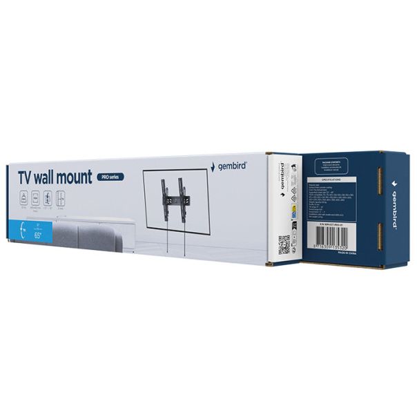 WM-65T-PRO-01 Gembird tilt VESA max 40x40cm 32-65 max.60kg - EP3274016