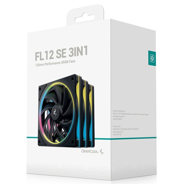DeepCool FL12 SE* 3in1, 120x120x25mm ventilator RGB LED hydro bearing 1900rpm 50CFM 28dBa - EP3224959