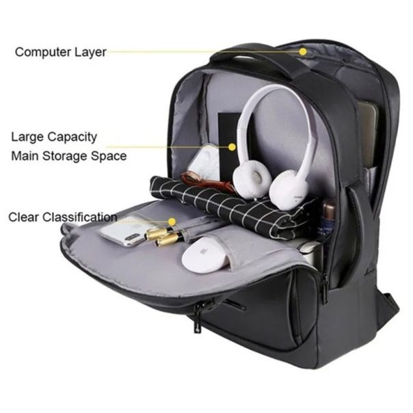 NCC-15-KLB018 Gembird Ranac za laptop 15,6inc 42x31x10cm, USB konektor, 750g - EP3225469