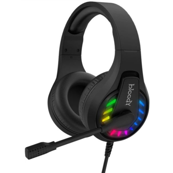 A4-G230 A4Tech Bloody gejmerske slusalice sa mikrofonom, 7.1 SURROUND, 50mm/16ohm, NEON, USB BLACK - EP3243620