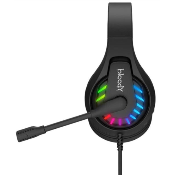 A4-G230 A4Tech Bloody gejmerske slusalice sa mikrofonom, 7.1 SURROUND, 50mm/16ohm, NEON, USB BLACK - EP3243620