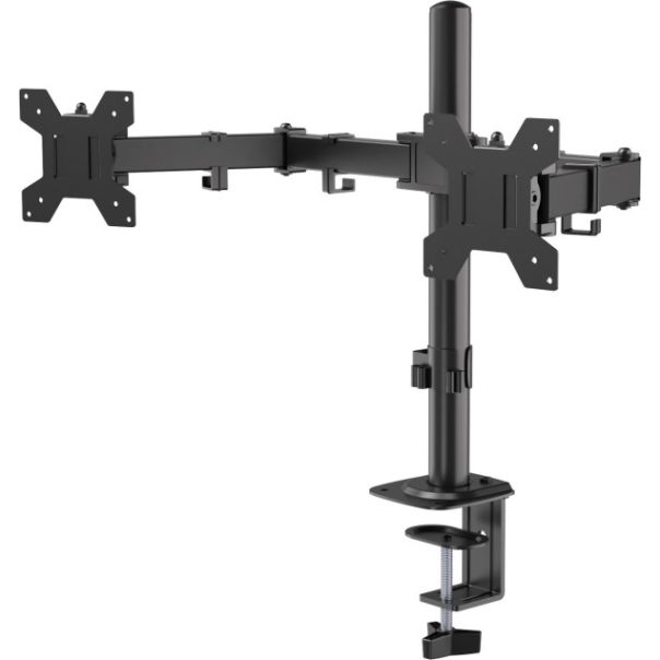 MA-D2-011 Gembird Podesivi dupli stoni drzac za monitor, tilt, 17-32 max.2x9kg (alt MA-D2-01) - EP3228842