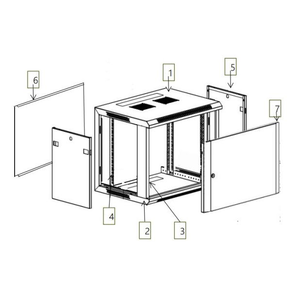 SLT Rek orman 9U 600x450 19 inca - EP3266076