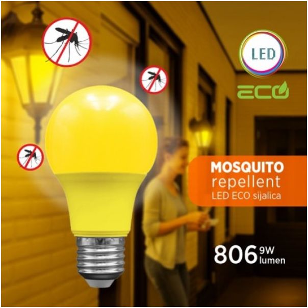 LED ECO sijalica E27 antiinsekt 9W A60 600Nm (Mosquito Repellent) 220-240V - EP3237191