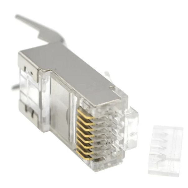 LC-PTF7-01/10 Gembird Zasticeni modularni CAT7 prolazni utikac 15u pozlacen, FTP, SFTP, 10 kom. - EP3226090