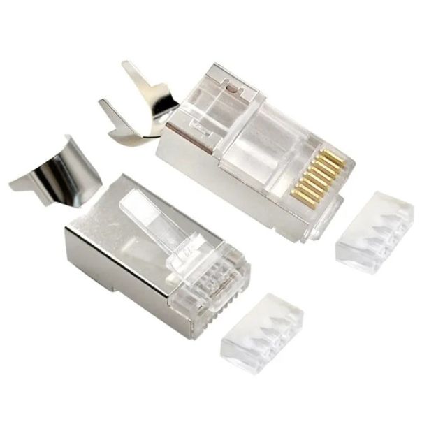 LC-PTF7-01/10 Gembird Zasticeni modularni CAT7 prolazni utikac 15u pozlacen, FTP, SFTP, 10 kom. - EP3226090