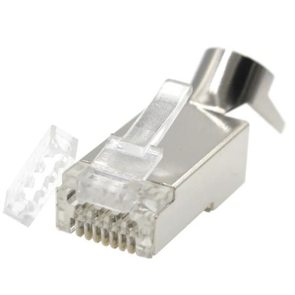 LC-PTF7-01/50 Gembird Zasticeni modularni CAT7 prolazni utikac 15u pozlacen, FTP, SFTP, 50 kom. - EP3228866