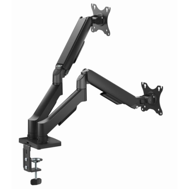MA-DA2U-01 Gembird Podesivi stoni nosac za 2 monitora sa USB portovima, 17-32, 9kg - EP3226138