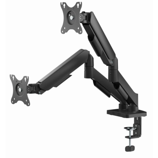 MA-DA2U-01 Gembird Podesivi stoni nosac za 2 monitora sa USB portovima, 17-32, 9kg - EP3226138